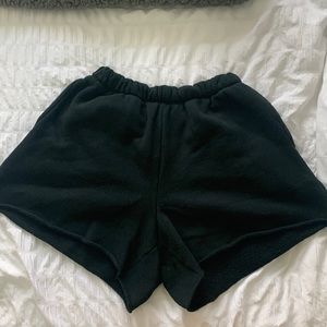 Aerie black cloth shorts.